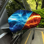 Fire And Ice Energy Print Car Side Mirror Covers