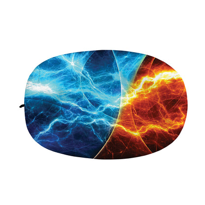 Fire And Ice Energy Print Car Side Mirror Covers