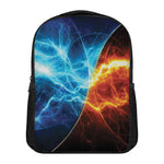 Fire And Ice Energy Print Casual Backpack
