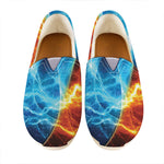 Fire And Ice Energy Print Casual Shoes