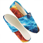 Fire And Ice Energy Print Casual Shoes