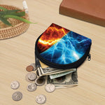 Fire And Ice Energy Print Coin Purse