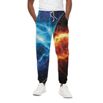 Fire And Ice Energy Print Cotton Pants