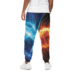 Fire And Ice Energy Print Cotton Pants
