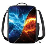 Fire And Ice Energy Print Crossbody Lunch Bag