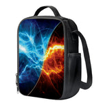 Fire And Ice Energy Print Crossbody Lunch Bag