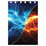 Fire And Ice Energy Print Curtain