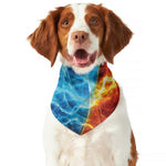 Fire And Ice Energy Print Dog Bandana