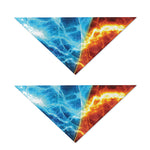 Fire And Ice Energy Print Dog Bandana