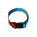 Fire And Ice Energy Print Dog Collar