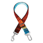 Fire And Ice Energy Print Dog Seat Belt