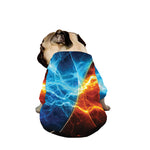 Fire And Ice Energy Print Dog Zip Up Jacket