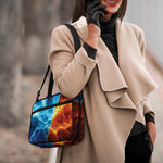 Fire And Ice Energy Print Double Strap Bible Bag