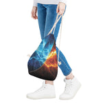 Fire And Ice Energy Print Drawstring Bag