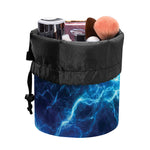 Fire And Ice Energy Print Drawstring Makeup Bag