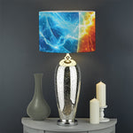 Fire And Ice Energy Print Drum Lamp Shade