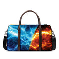 Fire And Ice Energy Print Duffel Bag