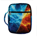 Fire And Ice Energy Print Front Pocket Bible Bag
