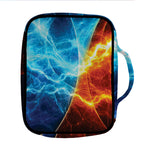 Fire And Ice Energy Print Front Pocket Bible Bag