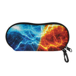 Fire And Ice Energy Print Glasses Case