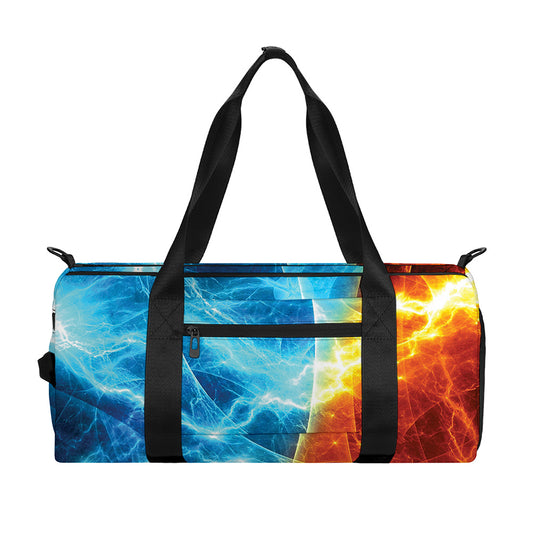 Fire And Ice Energy Print Gym Bag