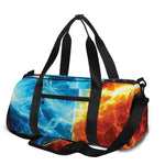 Fire And Ice Energy Print Gym Bag