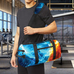Fire And Ice Energy Print Gym Bag