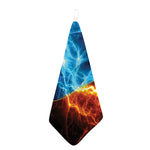 Fire And Ice Energy Print Hand Towel
