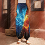 Fire And Ice Energy Print Harem Pants