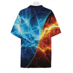 Fire And Ice Energy Print Hawaiian Shirt