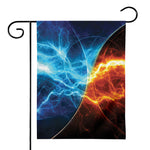 Fire And Ice Energy Print House Flag