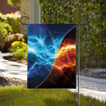 Fire And Ice Energy Print House Flag