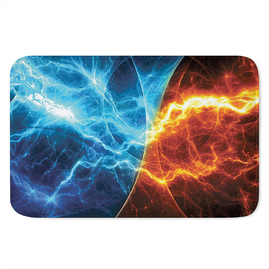Fire And Ice Energy Print Indoor Door Mat