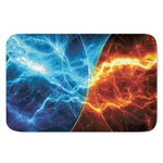 Fire And Ice Energy Print Indoor Door Mat