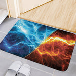 Fire And Ice Energy Print Indoor Door Mat