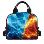 Fire And Ice Energy Print Insulated Lunch Bag