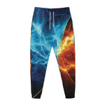 Fire And Ice Energy Print Jogger Pants