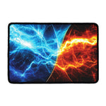 Fire And Ice Energy Print Kitchen Mat