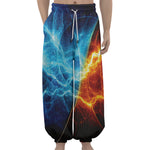 Fire And Ice Energy Print Lantern Pants