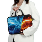 Fire And Ice Energy Print Laptop Sleeve With Handle