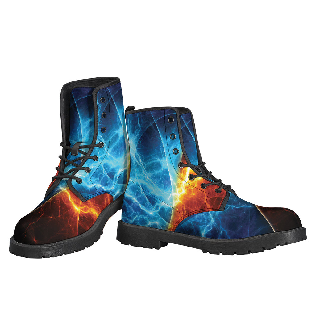 Fire And Ice Energy Print Backpack