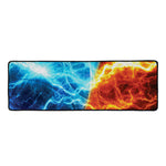 Fire And Ice Energy Print Long Kitchen Mat