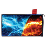 Fire And Ice Energy Print Mailbox Cover