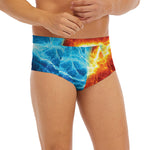 Fire And Ice Energy Print Men's Briefs