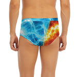 Fire And Ice Energy Print Men's Briefs