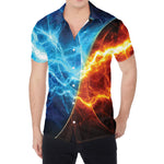 Fire And Ice Energy Print Men's Shirt