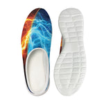 Fire And Ice Energy Print Mesh Casual Shoes