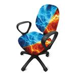 Fire And Ice Energy Print Office Chair Cover