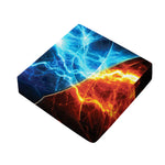 Fire And Ice Energy Print Outdoor Seat Cushion Cover