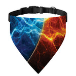 Fire And Ice Energy Print Over The Collar Dog Bandana